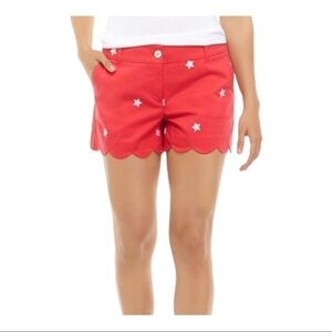 𝅺crown & Ivy Women's Shelby Scalloped Shorts